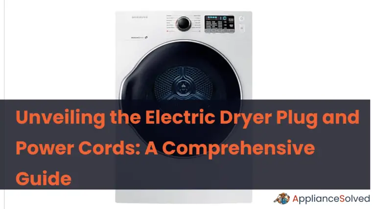 Unveiling the Electric Dryer Plug and Power Cords: A Comprehensive Guide